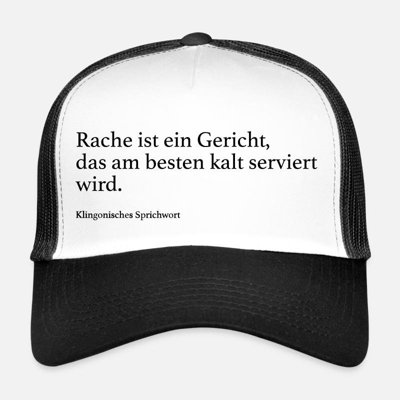 Rache ist ein Gericht, das am besten kalt servier Trucker Cap