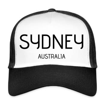 sydney - Trucker Cap - Weiß/Schwarz - Vorne