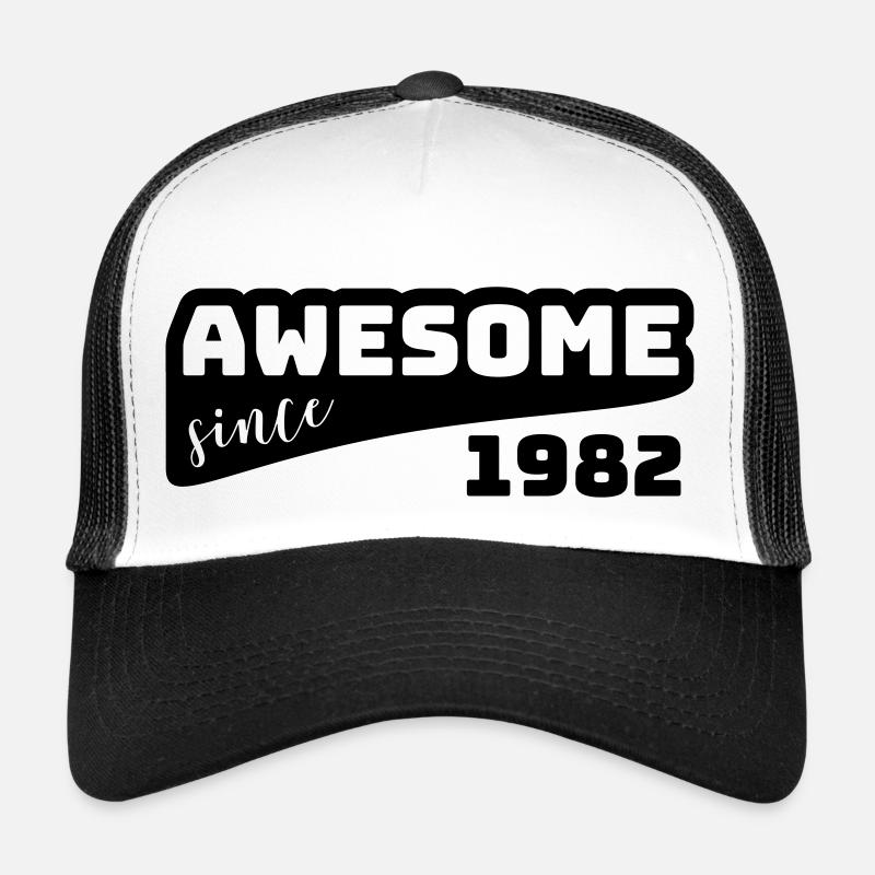Awesome since 1982 / Birthday-Shirt Trucker Cap