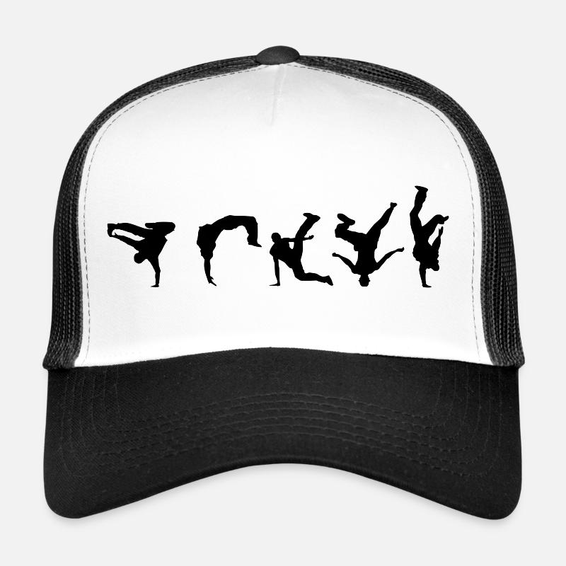 breakdance - Trucker Cap - Weiß/Schwarz