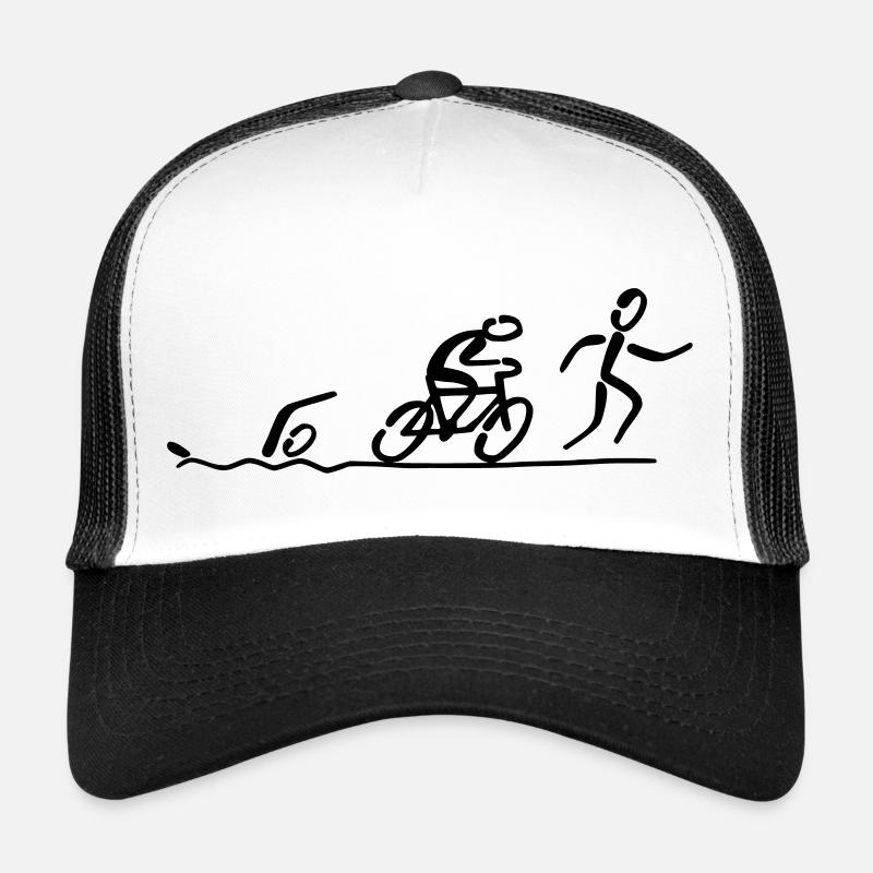 Triathlon - Trucker Cap - Weiß/Schwarz