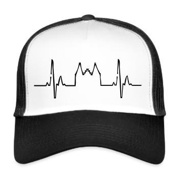 Lübeck - Trucker Cap - Weiß/Schwarz - Vorne