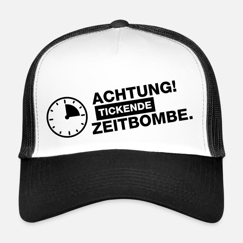 achtung_tickende_zeitbombe Trucker Cap