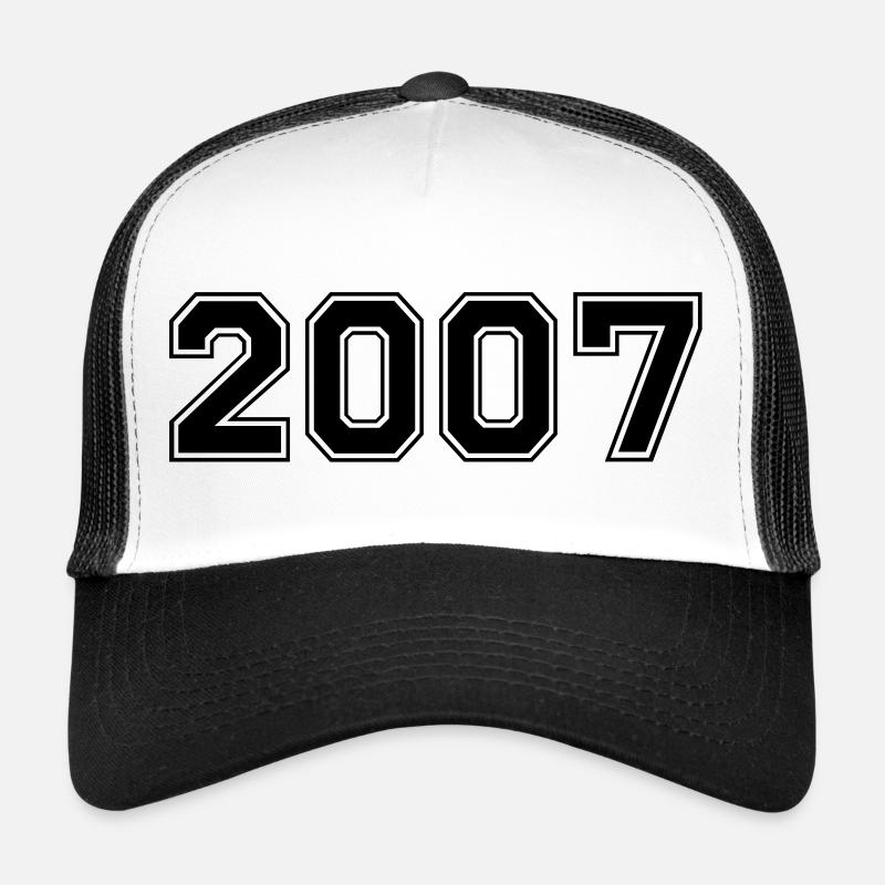 2007 - Trucker Cap - Weiß/Schwarz