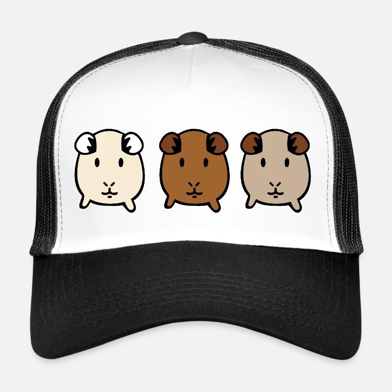 guinea pig - Trucker Cap - white/black