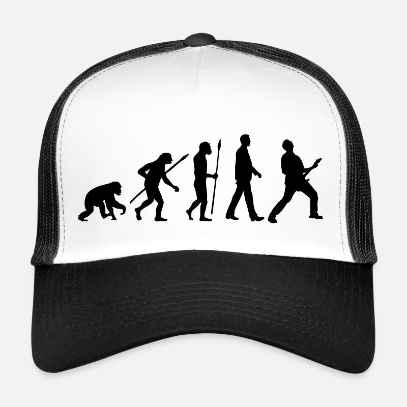 evolution_rocks_032012_a1c - Casquette trucker - blanc/noir