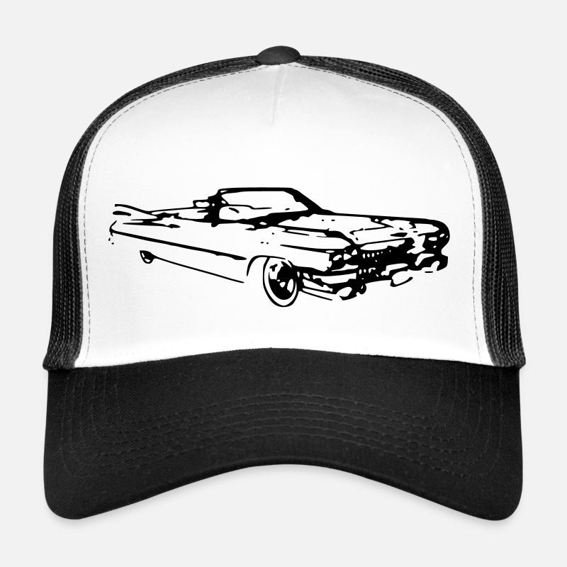 caddie - Casquette trucker  - blanc/noir