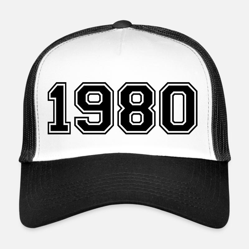 1980 - Trucker Cap - white/black