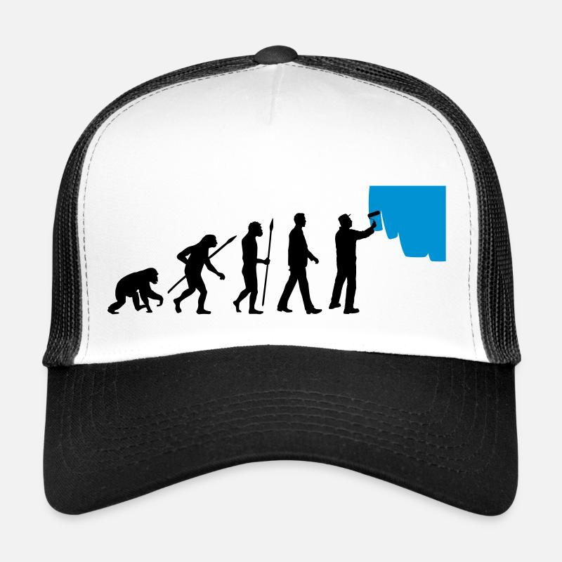 evolution_painters_062012_a_2c - Trucker Cap - white/black