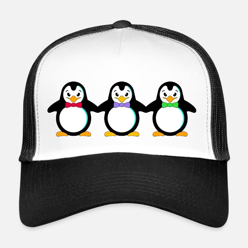 Pinguin Antarktis Vogel Frack Südpol Eismeer Kälte Trucker Cap