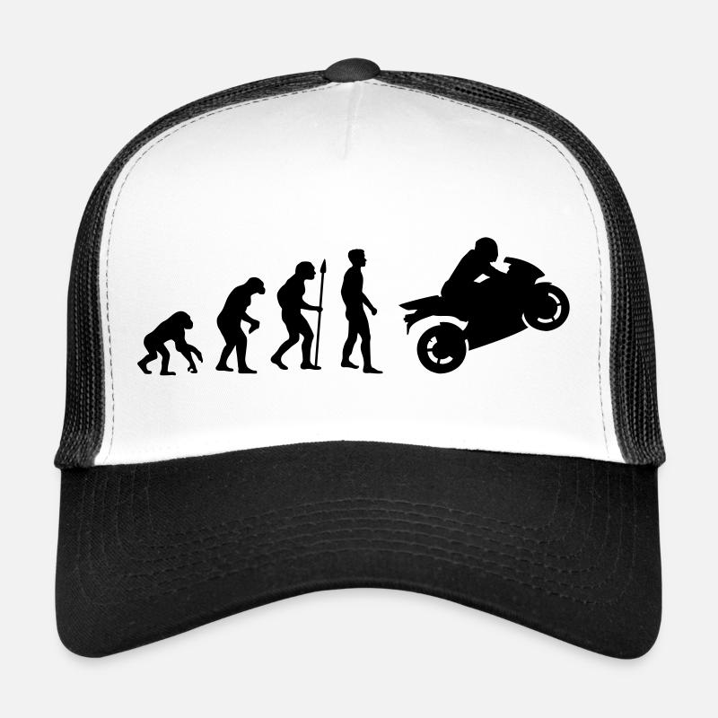 evolution_biker__f1 Trucker Cap