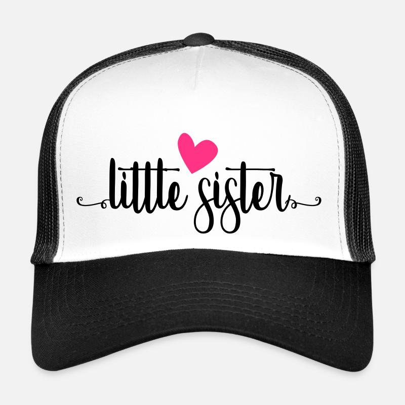 little sister - Trucker Cap - Weiß/Schwarz
