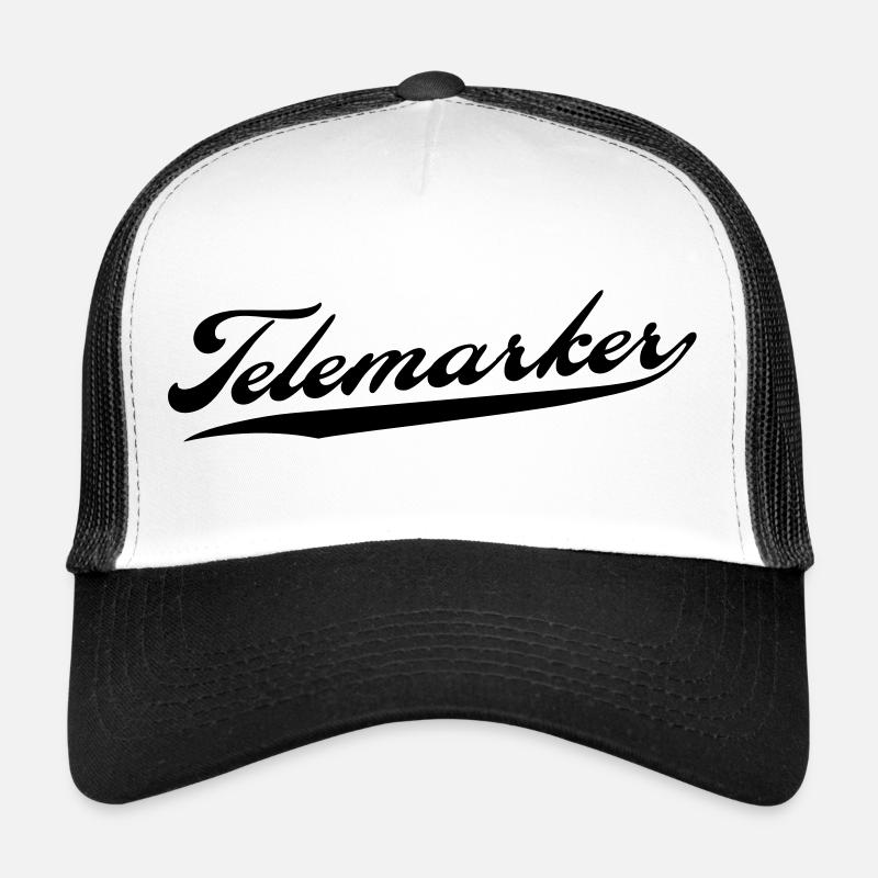 telemarker - Casquette trucker  - blanc/noir