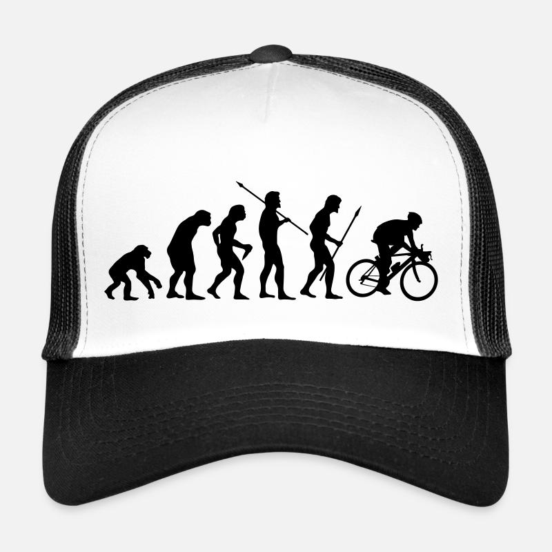 Biker evolution - Trucker Cap - Weiß/Schwarz