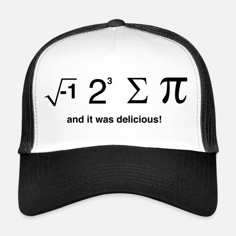 I ate pi and it was delicious - Trucker Cap - white/black