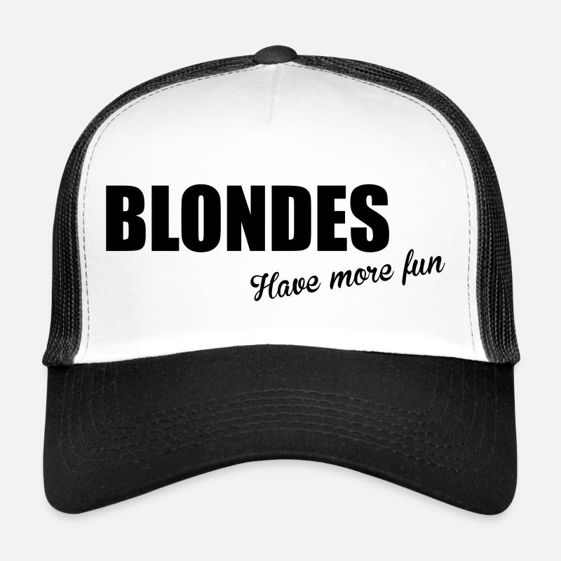 Blondes - Trucker Cap - white/black