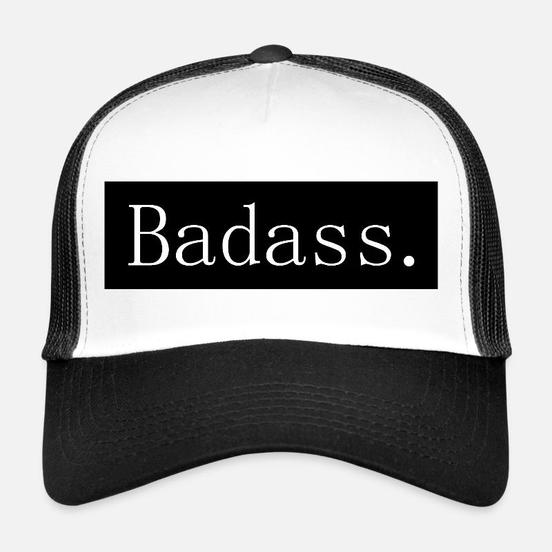 [HD] Badass black frame Trucker Cap