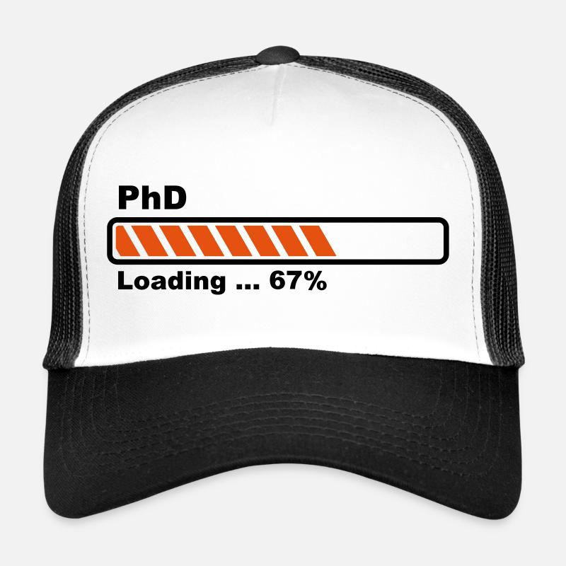 PhD loading bar - Trucker Cap - white/black