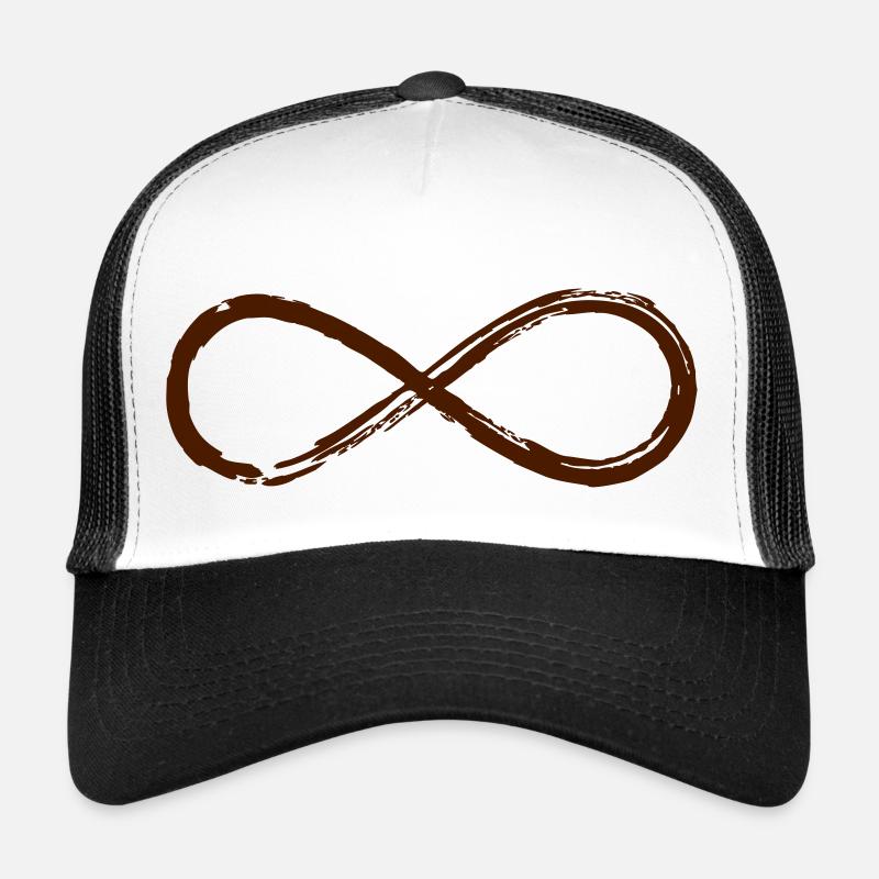 Lemniscate, Symbol Infinity, Mathematics, Loop - Trucker Cap - white/black