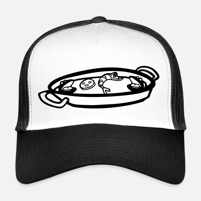 paella dish spanish culinary specialty spain Trucker Cap