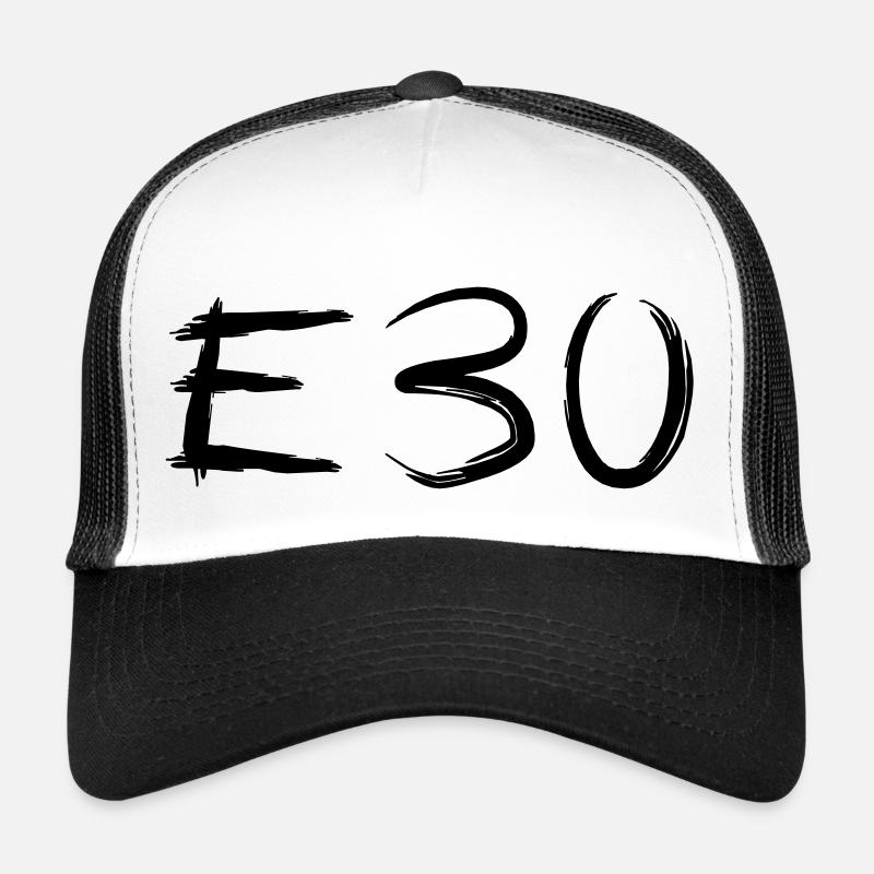 E30 Kaligraphie Art - Trucker Cap - Weiß/Schwarz