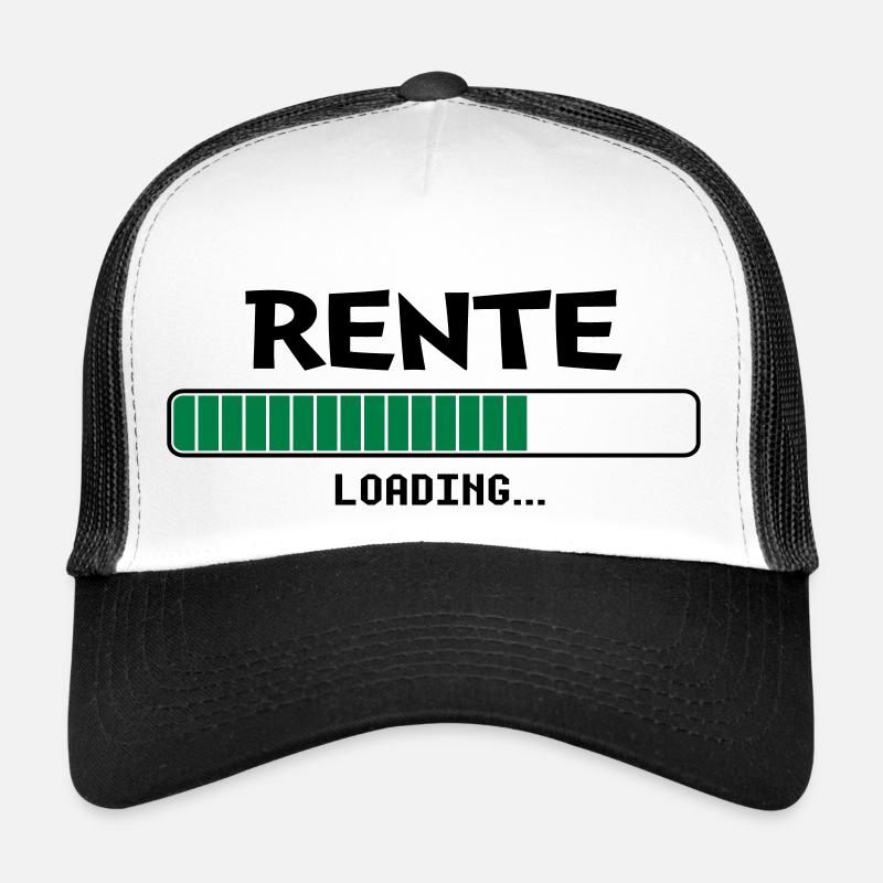 Rente loading... - Trucker Cap - Weiß/Schwarz