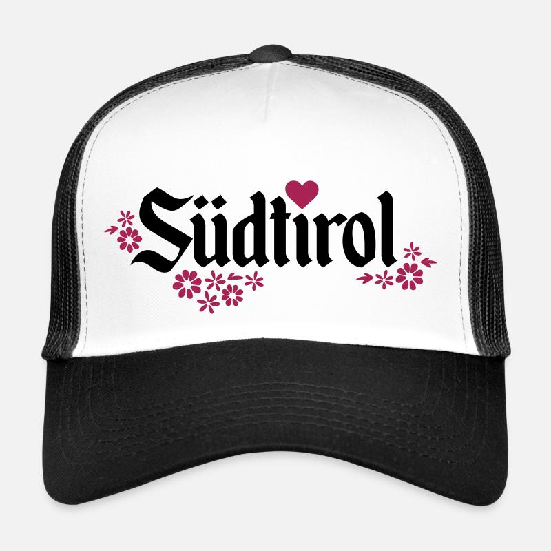 Südtirol - Trucker Cap - Weiß/Schwarz