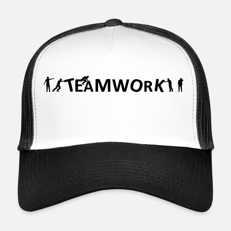 Menschen - Teamwork - Trucker Cap - Weiß/Schwarz