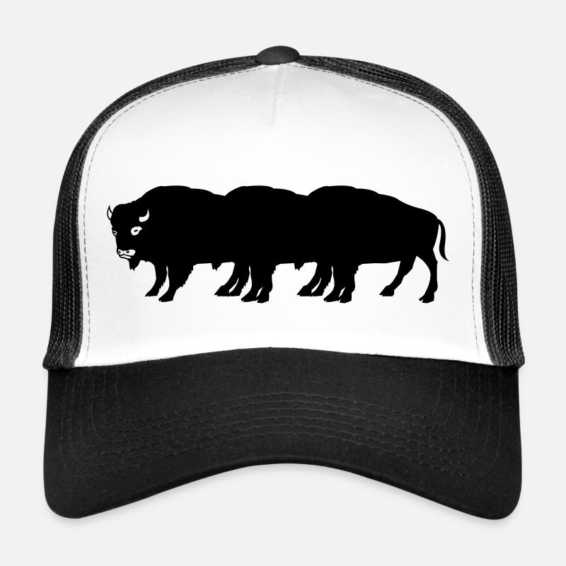 bisons - Trucker Cap - Weiß/Schwarz