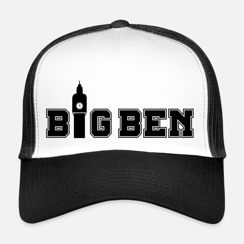 big_ben_01 - Trucker Cap - Weiß/Schwarz