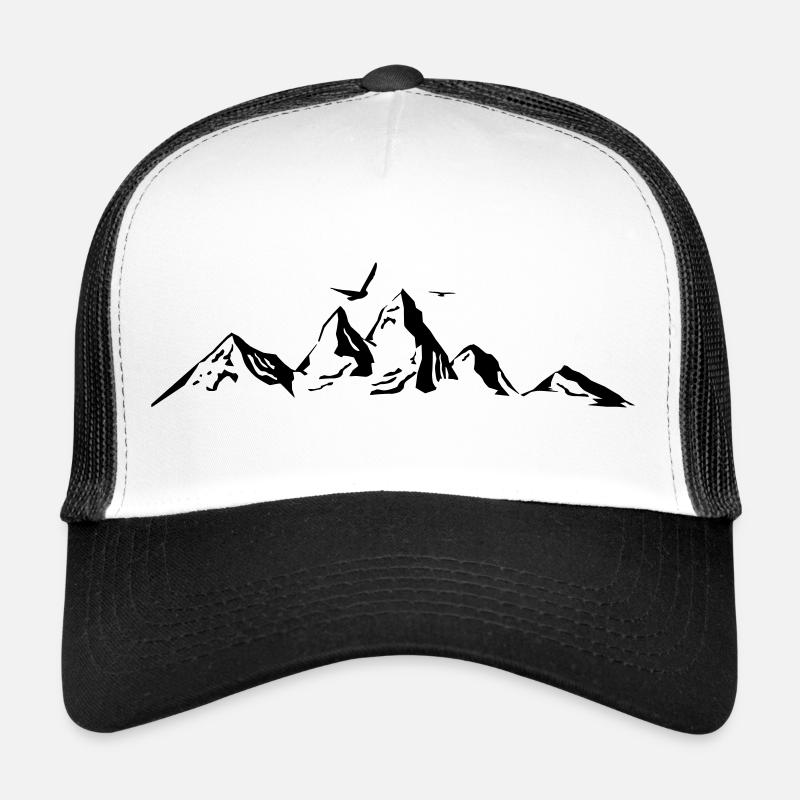 MONTAGNES Paysage Silhouette Panorama Casquette trucker 