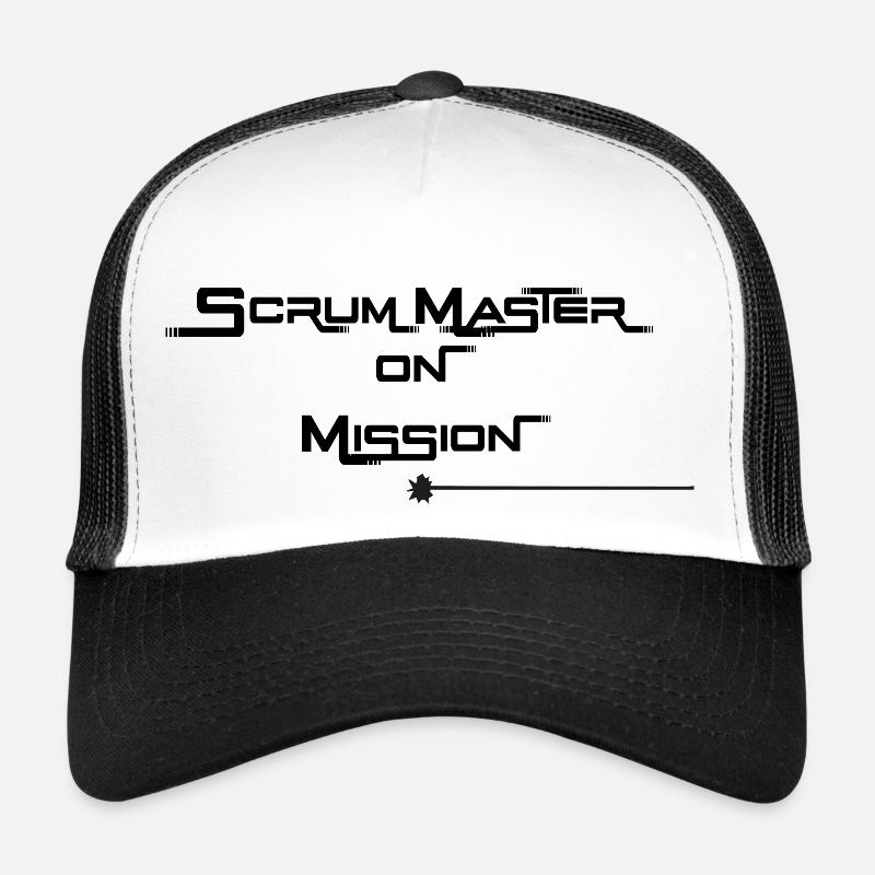 Scrum Master sur Mission Black Casquette trucker 