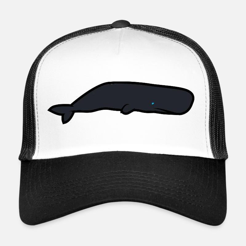 Pottwal - Trucker Cap - Weiß/Schwarz