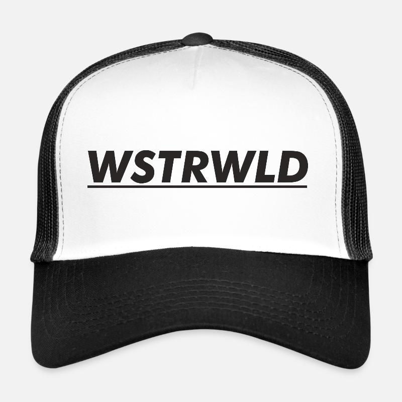 WSTRWLD - Trucker Cap - Weiß/Schwarz