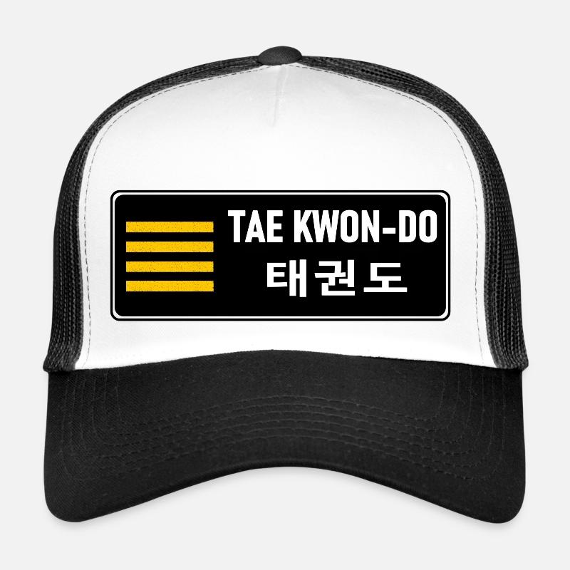 MATS082 Black belt 4th Dan ITF TKD Trucker Cap