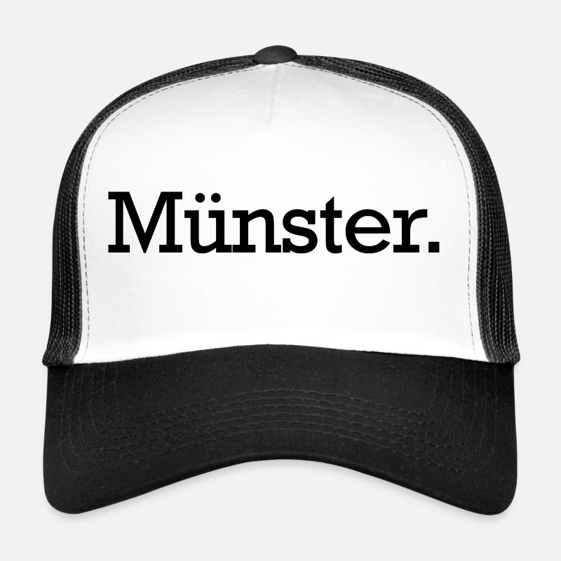 Münster. - Trucker Cap - Weiß/Schwarz