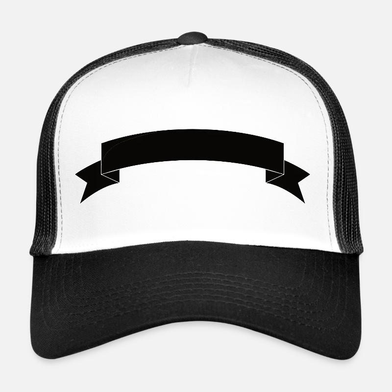 Banner pennant black - Trucker Cap - white/black