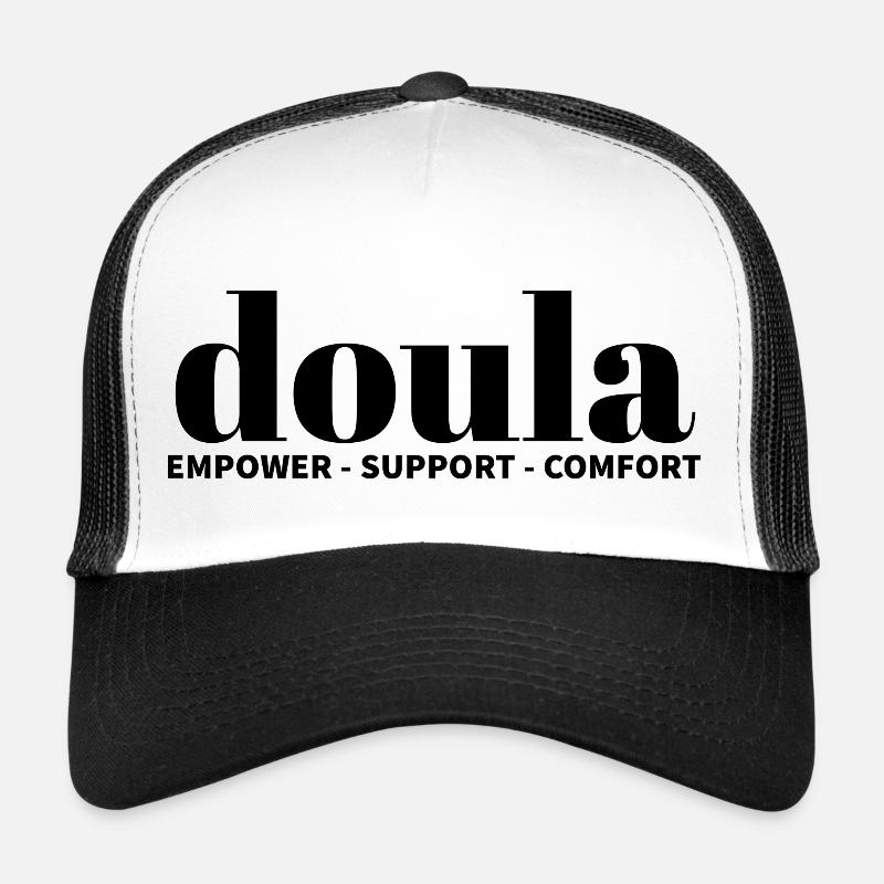 Doula Design 5 - Trucker Cap - white/black