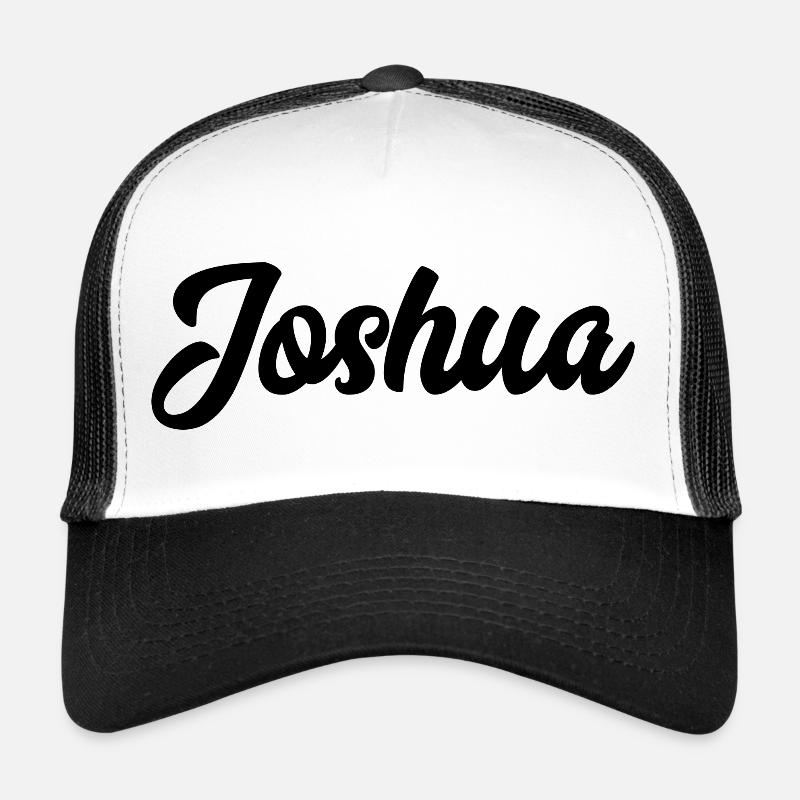 Joshua Custom Text Birthday Name Trucker Cap