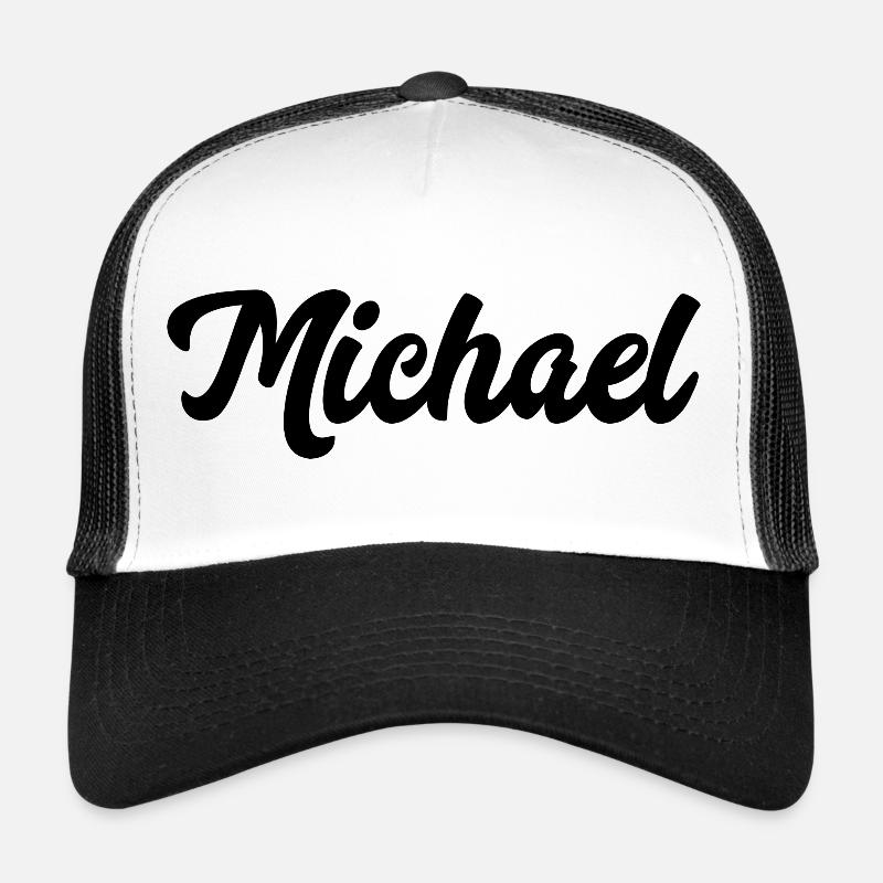 Michael Custom Text Nom d’anniversaire Casquette trucker 