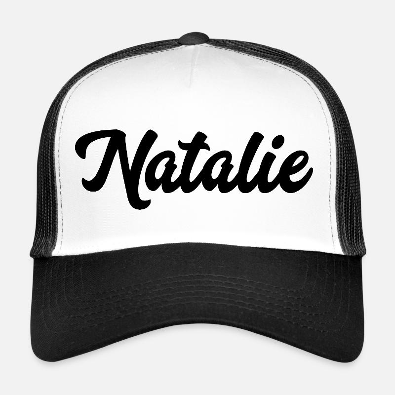 Natalie Custom Text Nom d’anniversaire Casquette trucker 