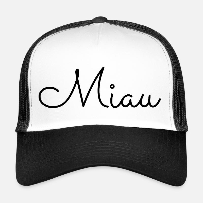 MIAU - Trucker Cap - Weiß/Schwarz