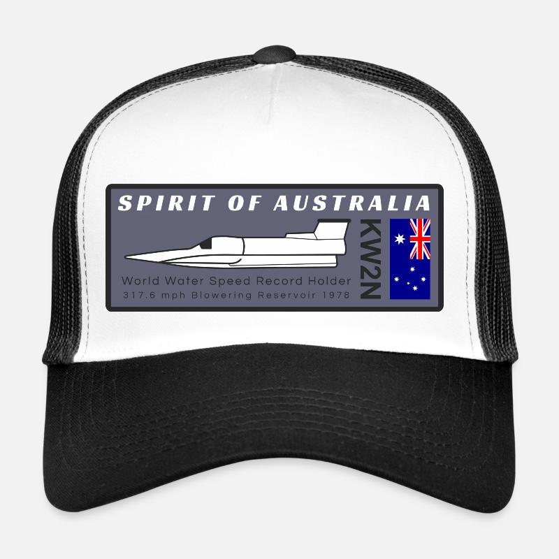 de l’Australie - Casquette trucker - blanc/noir