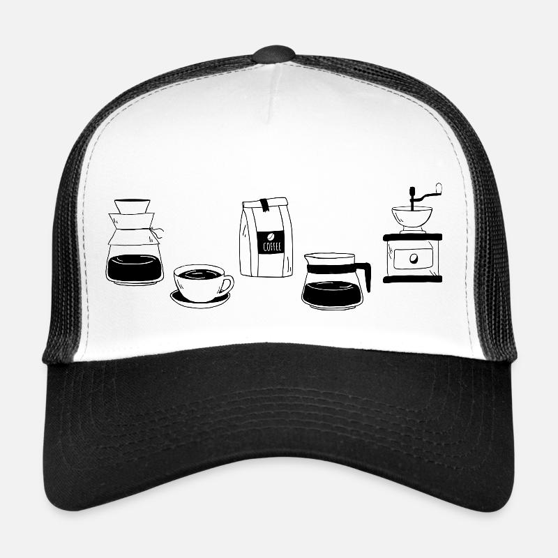 Coffee Gift Barista Coffee Lovers - Trucker Cap - white/black