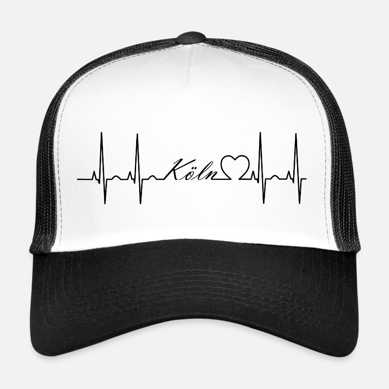 Cologne - Casquette trucker  - blanc/noir