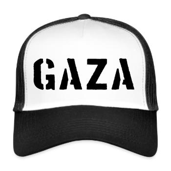 Gaza - Palestine - Ramala - Palestine palestinian - Trucker Cap - white/black - Front