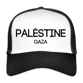 Palestine - Gaza - Arabia - palestinian Palestina - Trucker Cap - Weiß/Schwarz - Vorne