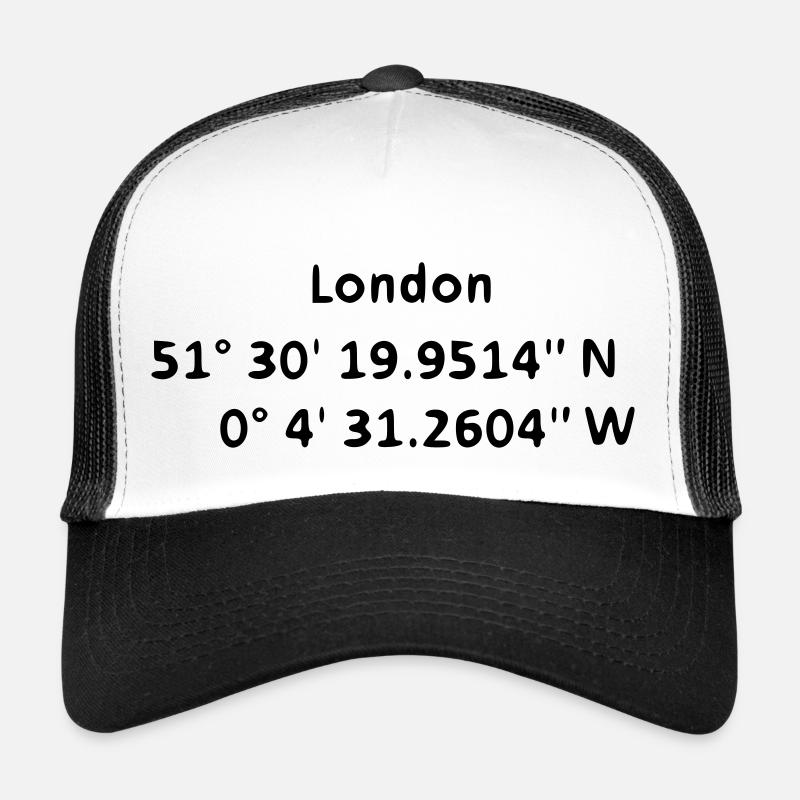 Londres - Londres - Casquette trucker - blanc/noir
