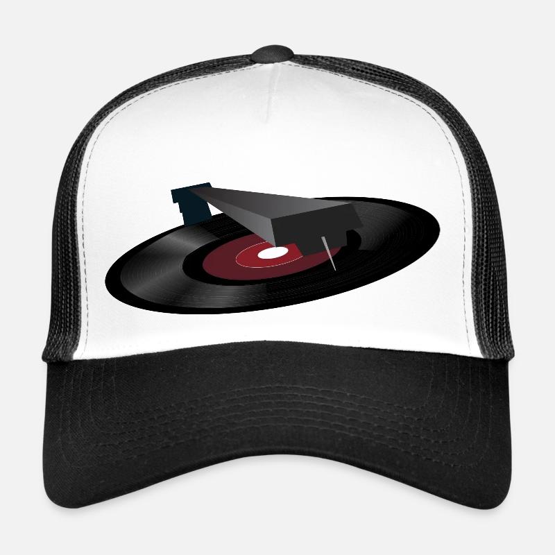 vinyl record - Trucker Cap - white/black