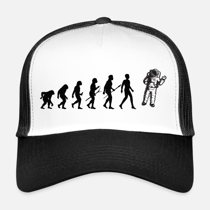 Evolution Raum - Trucker Cap - Weiß/Schwarz